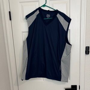 Greg Norman Collection Navy and Gray Tank Top